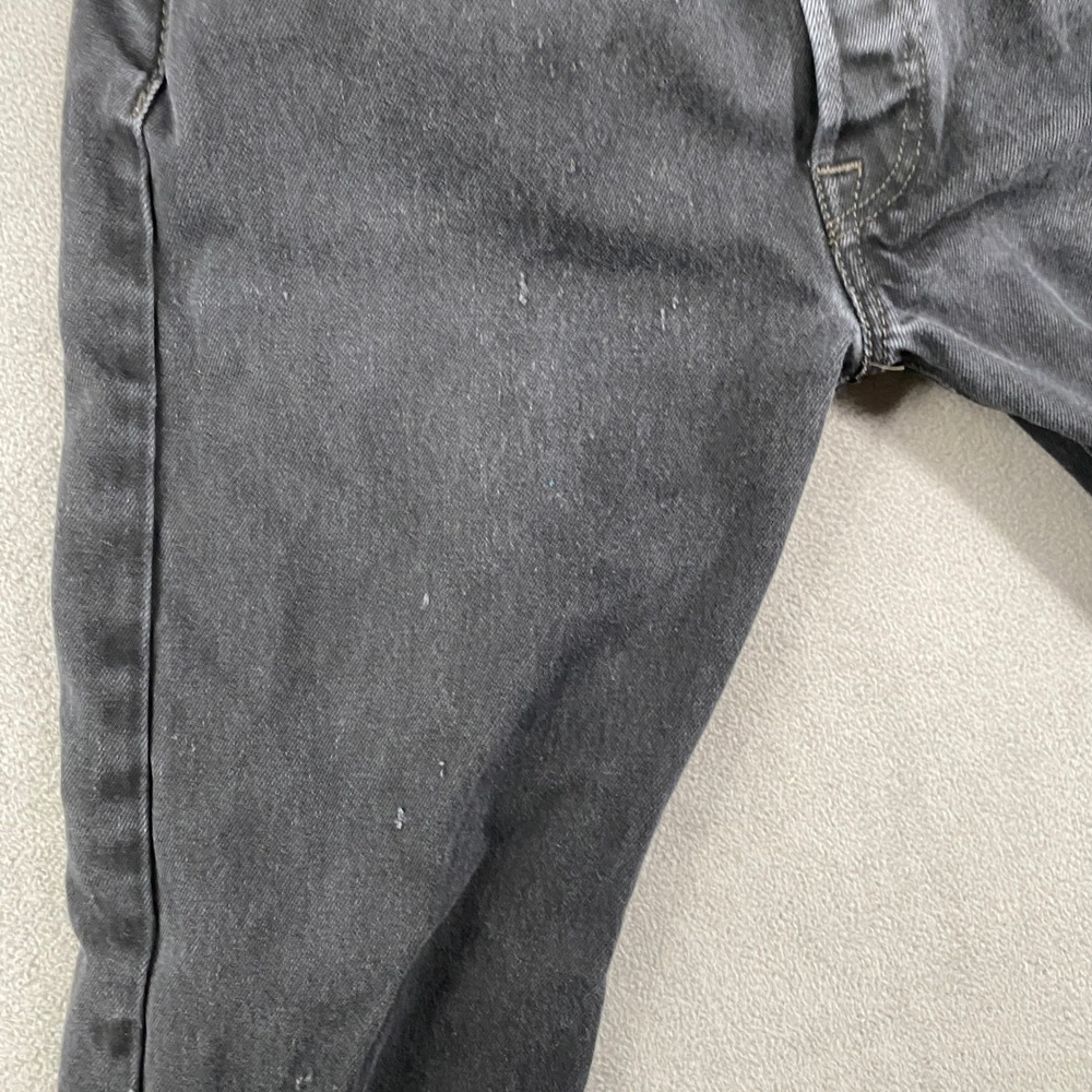 Levis 501 Original Fit Jeans Mens 32x32 Black Straight Leg Button Fly Denim - Picture 12 of 16